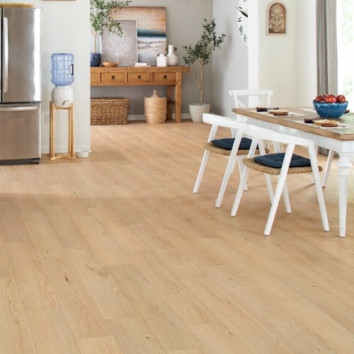 Entry room in a bright and stylish home with durable flooring from Mohawk