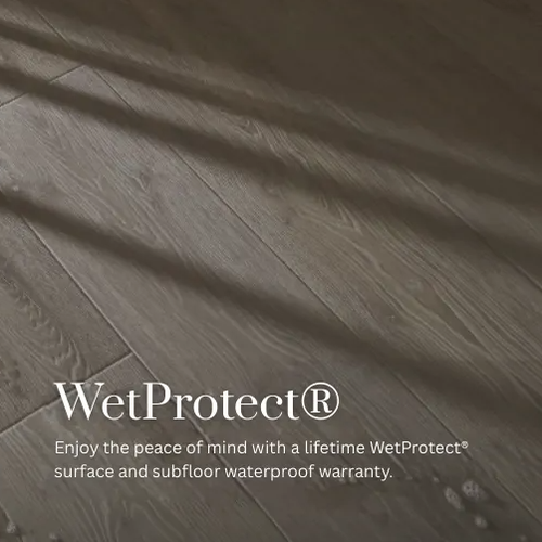 Get a Wetprotect lifetime waterproof flooring warranty