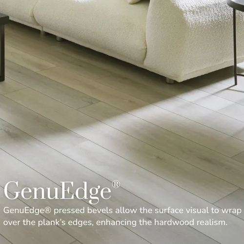 GenuEdge bevels enhance hardwood realism