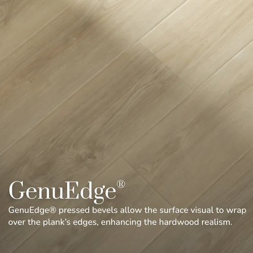 GenuEdge bevels enhance hardwood realism
