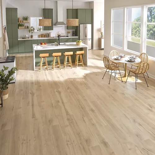 PureTech flooring in a bright kitchen