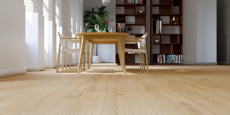 Karastan flooring in a modern dining room