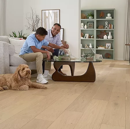 Pet friendly flooring in a family home