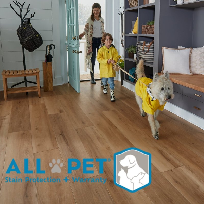 Entryway in a family home with SolidTech All Pet Flooring